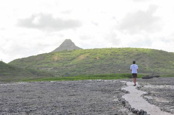 Caminhando em parque no norte de Curaçao